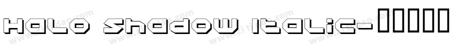 Halo Shadow Italic字体转换